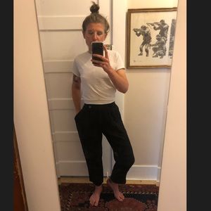 Vintage Linen Pants - Pleats & Pockets!